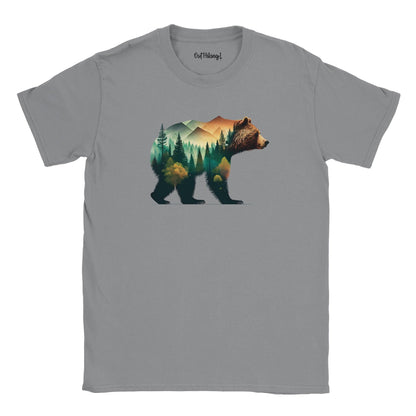 Bear Landscape Walking & Hiking T Shirt