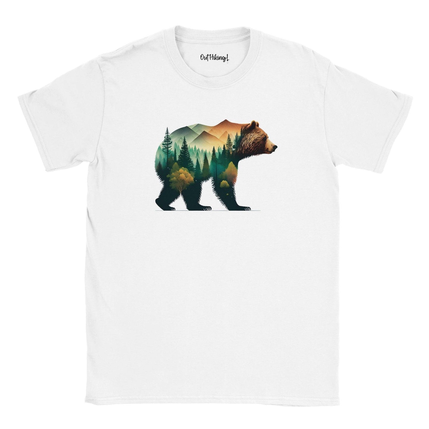 Bear Landscape Walking & Hiking T Shirt