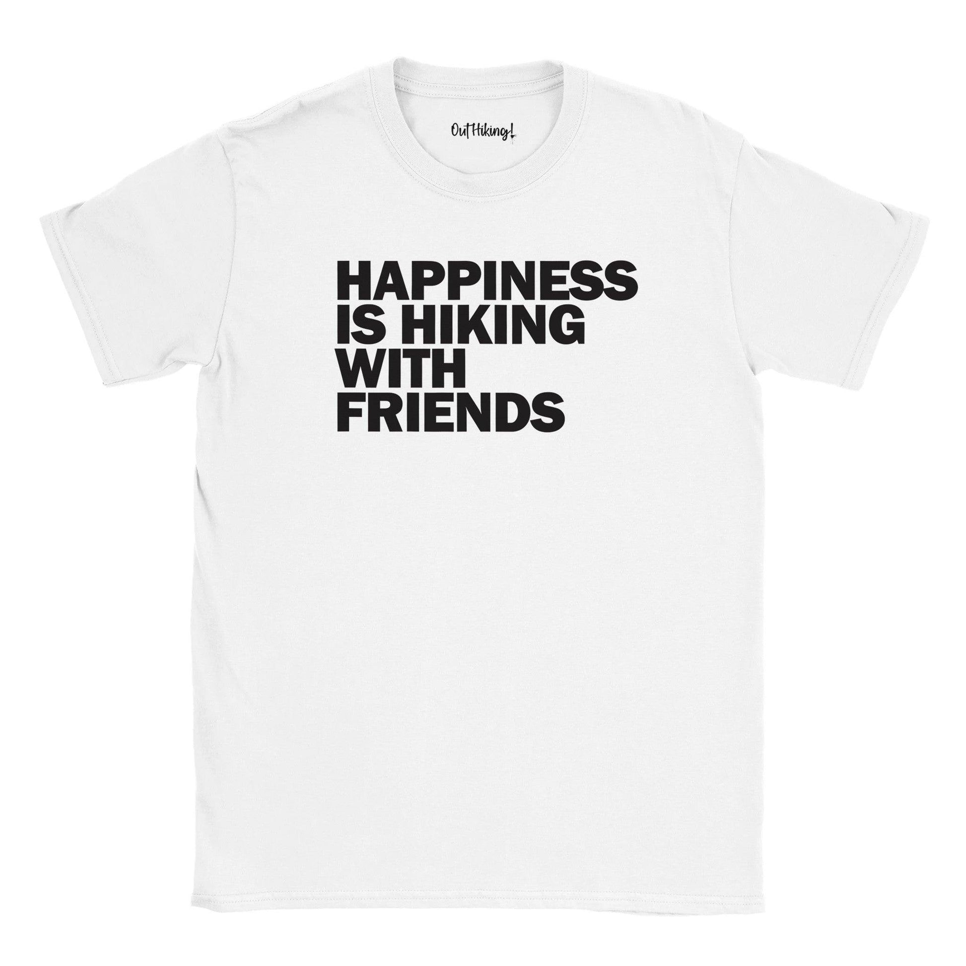 Happiness is Hiking with Friends Walking & Hiking T Shirt