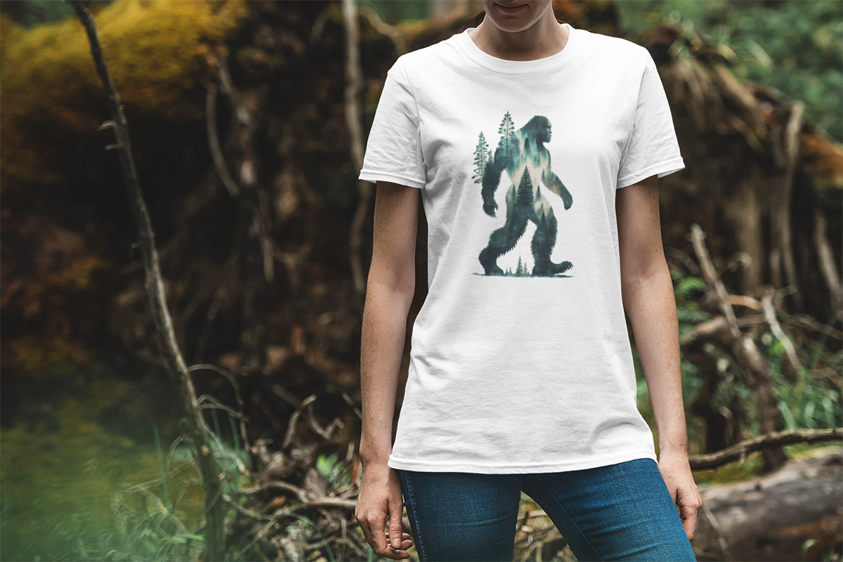 Bigfoot Pine Walking & Hiking T Shirt