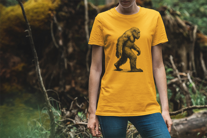 Bigfoot Sketch Walking & Hiking T Shirt